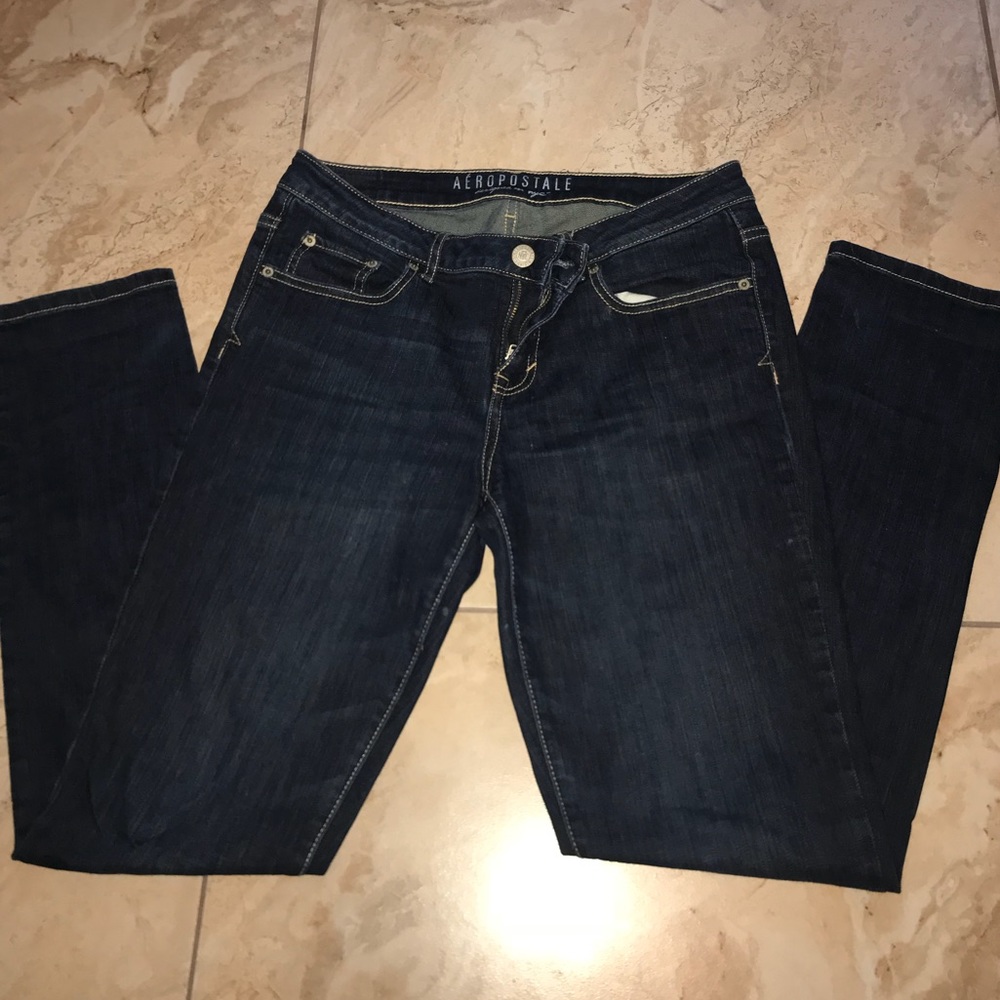 Aeropostale dark blue skinny jeans